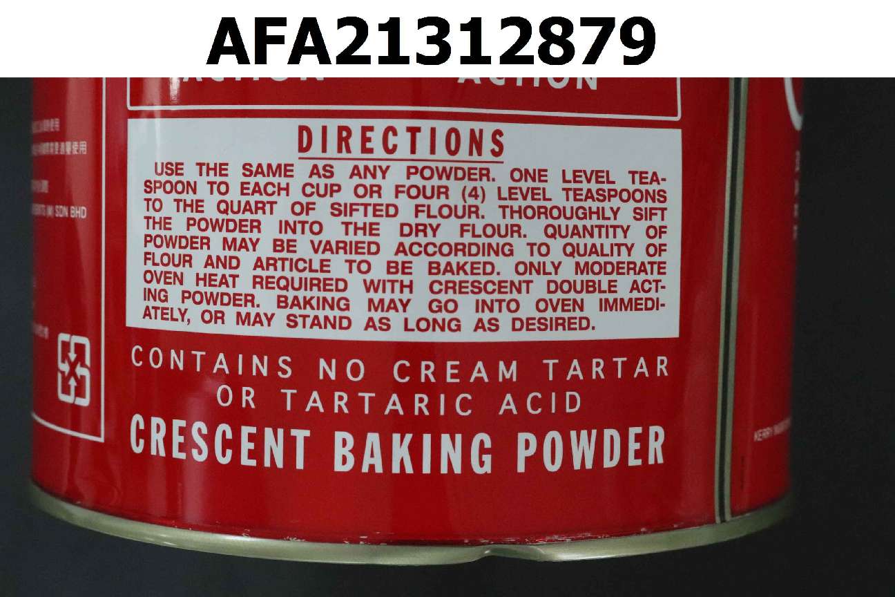 AFA21312879 Crescent Baking Powder 月光牌雙效泡打粉 報告資料 ｜SGS安心資訊平台