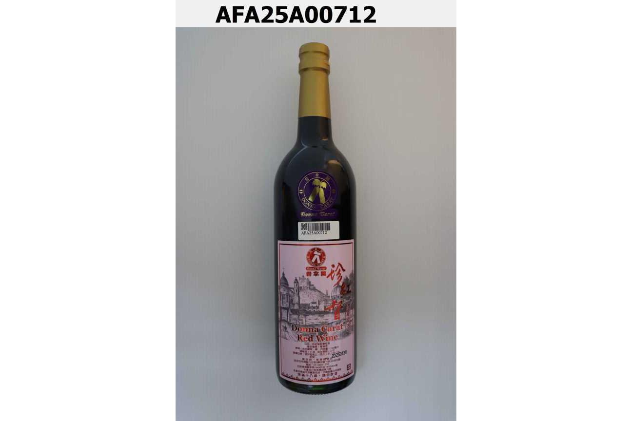 珍紅督紅葡萄酒 11度750ml