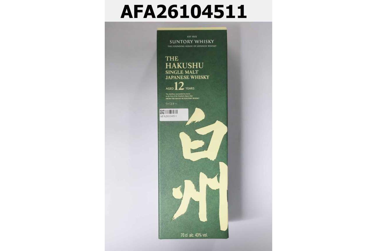 白州12年單一麥芽日本威士忌  43% 700mlx6