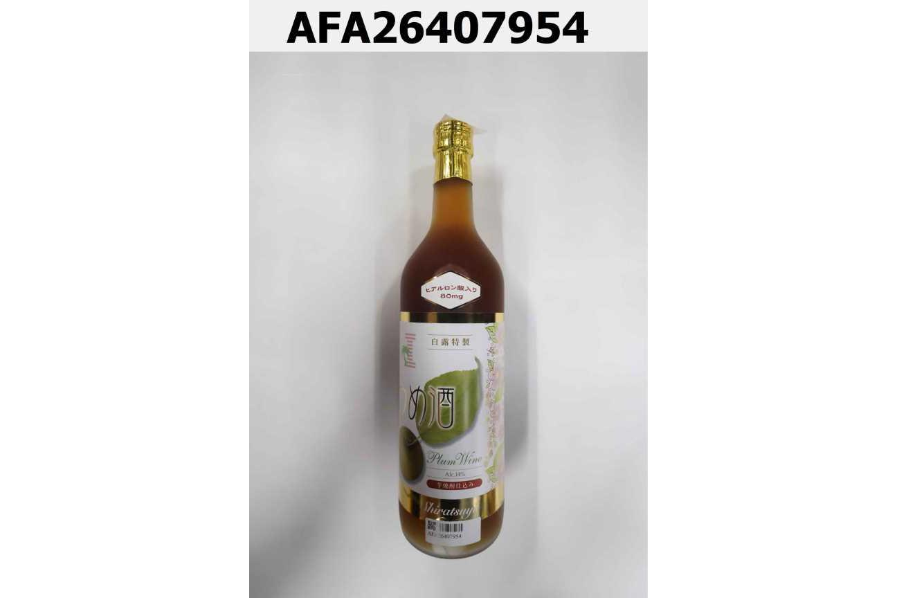 白露 玻尿酸極潤梅酒（芋燒酎） SHIRATSUYU TOKUSEI UMESHU  14% 720ml