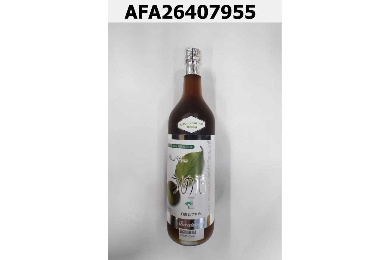 白露 玻尿酸輕潤梅酒（麥燒酎） SHIRATSUYU TOKUSEI UMESHU  14% 720ml